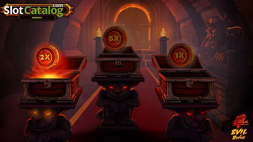 Red Evil Bonus Gameplay Screen