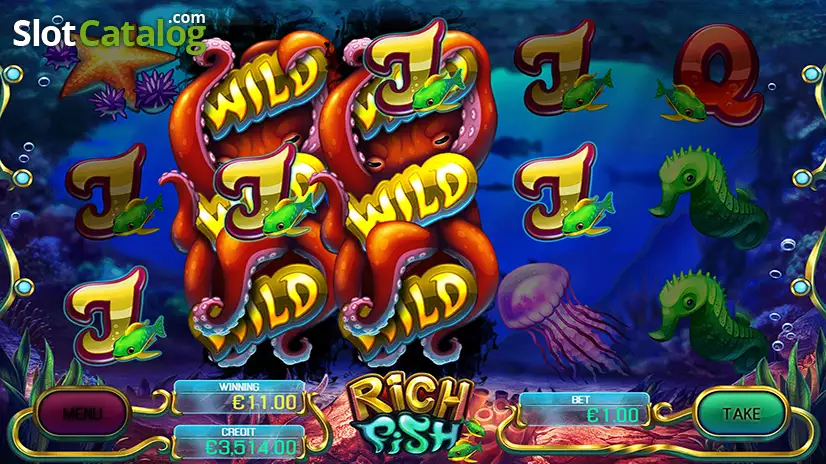 Rich Fish Win Screen