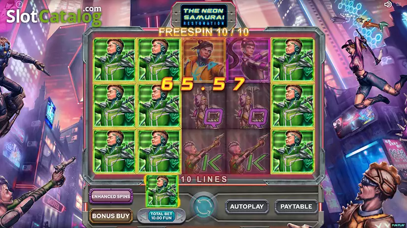 The Neon Samurai Restoration Free Spins